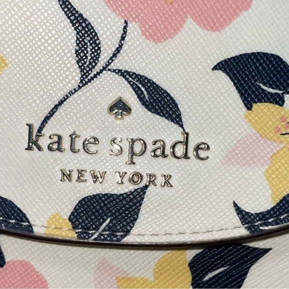 Kate Spade Staci North-South Floral Leather Cellphone Crossbody – EUC - Picture 9 of 11